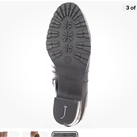 new JAMBU Chai 6.5 Tan Leather WATER RESISTANT Zip Knee High Riding Tall Boots - Picture 9 of 12